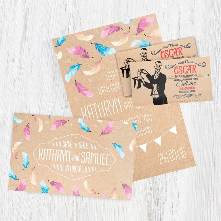 Brown Kraft Card and business card
