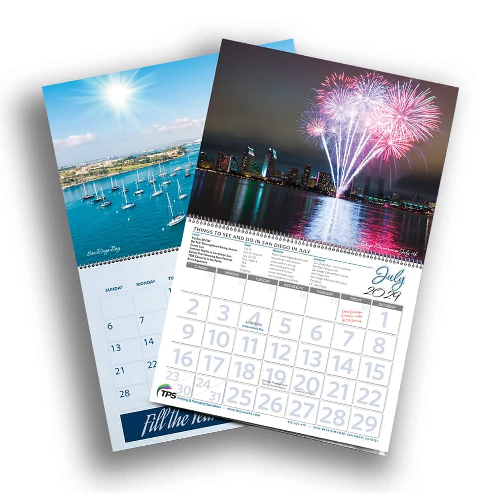 Commercial Calendar Printing in San Diego CA TPS Printing