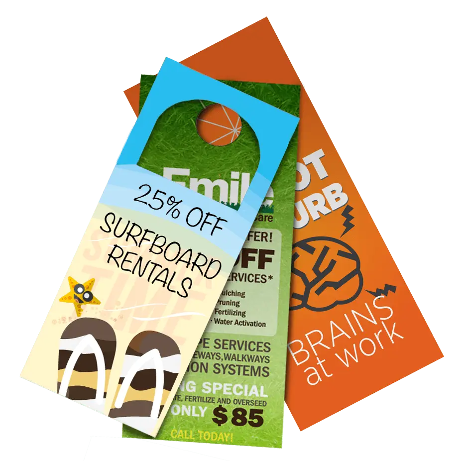 Group of Sample Door Hangers