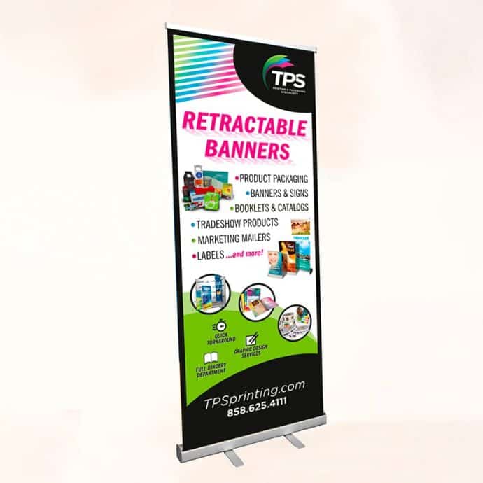 Retractable Standing Banners XStand and Telescopic Backdrop Banners
