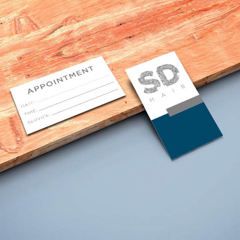 Business Card Sample on Wood