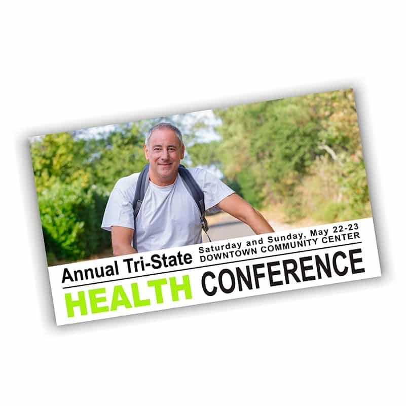 Health Conference Postcard-example