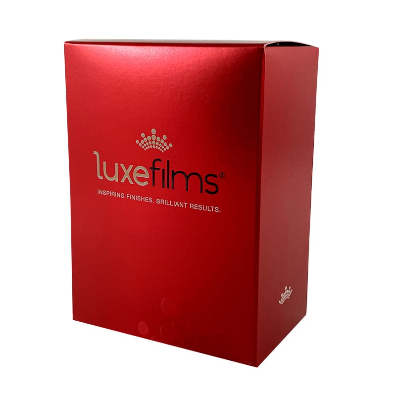 Red Shiny-luxe box folding carton example