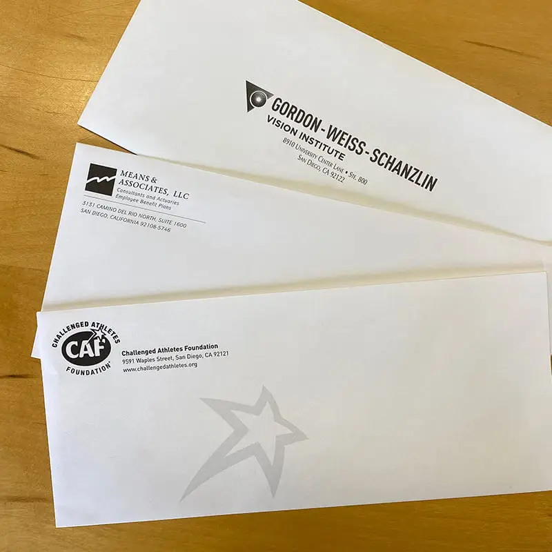 Various Envelope no10 example2