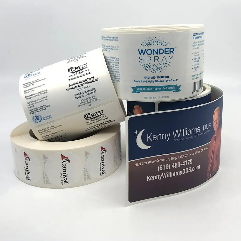 Roll Label Example 4 dentist stack