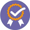 Core Value: Quality in Every Printed Product Quality icon representing high standards and consistent craftsmanship
