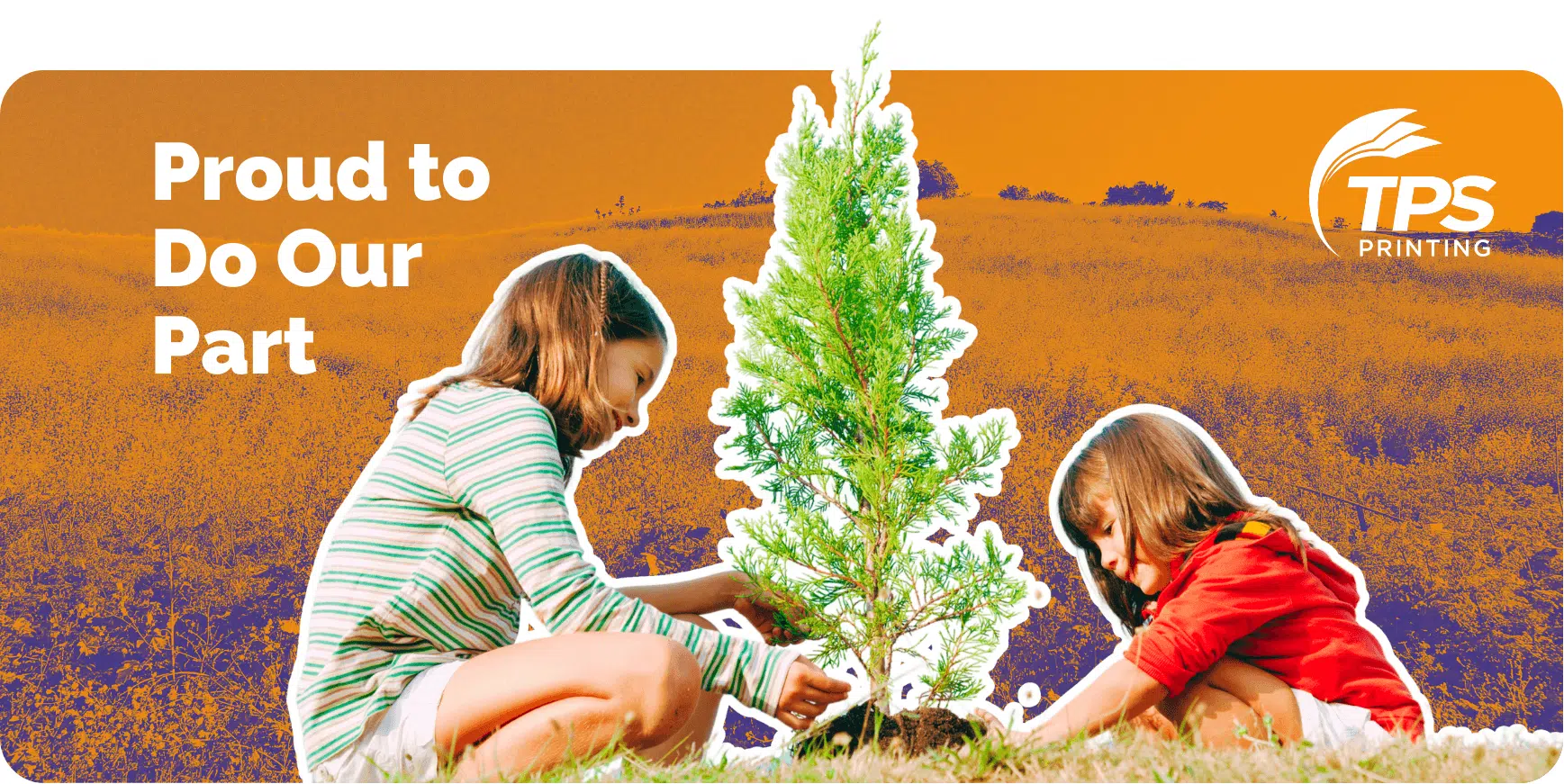 young people planing tree