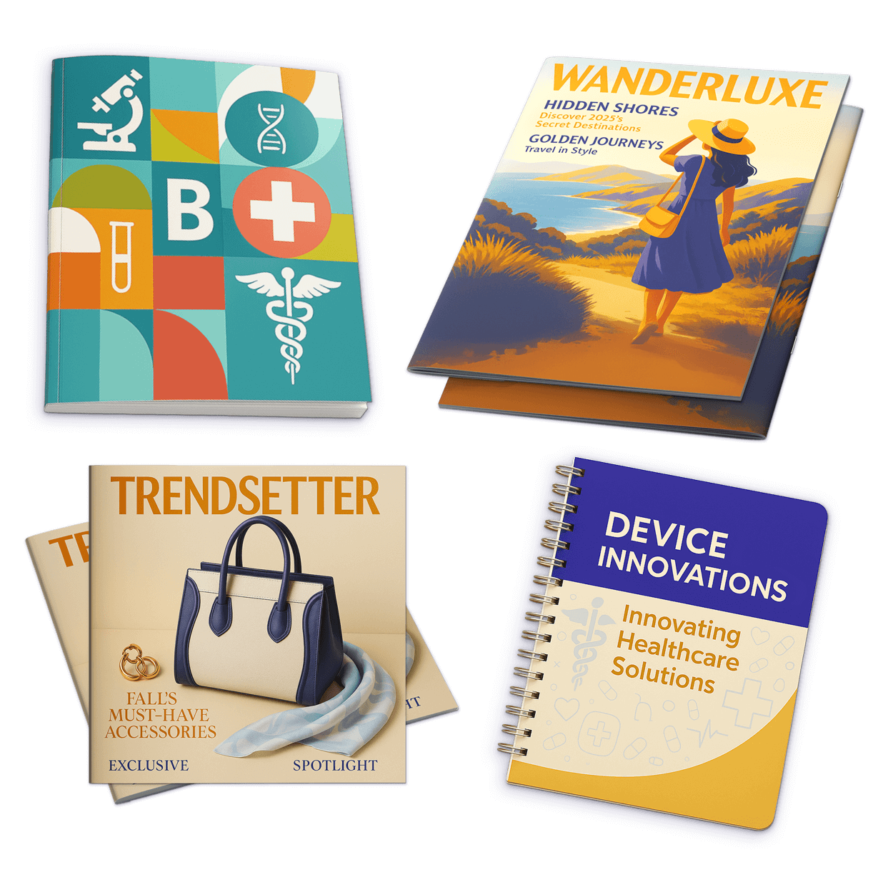Versatile Custom Booklets for Healthcare, Fashion, Travel & Tech – TPS Printing Custom printed booklets and catalogs for healthcare, fashion, travel, and technology industries by TPS Printing