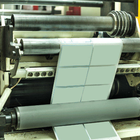 Digital printer printing labels